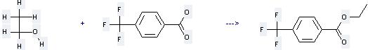 The Ethyl 4-(trifluoromethyl)benzoate can be obtained by 4-Trifluoromethyl-benzoic acid and Ethanol.